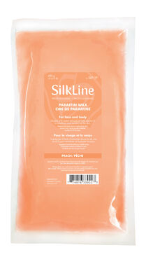 SILKLINE™ PROFESSIONAL PARAFFIN WAX BLOCKS PEACH 16 oz, FOR FACE AND BODY, , hi-res